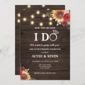 Zonnebloemen, Rozen, Lichtjes en Houten Balken I D Kaart (Voorkant / Achterkant)