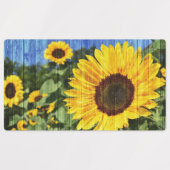 Zonnebloemen Schilderd hek Labels (Design 1)