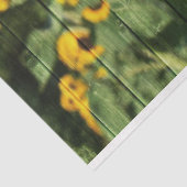 Zonnebloemen Schilderd hek Tissuepapier (Detail)