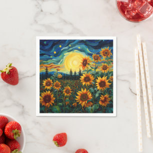 Zonnebloemen Schilderij Van Gogh Servet
