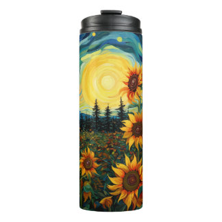 Zonnebloemen Schilderij Van Gogh Thermosbeker