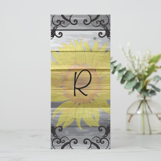 Zonnebloemen Schuur Hout Collectie Programma Rack (Staand voorkant)