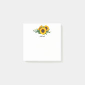 Zonnebloemen sjabloon Post-It Notes (Voorkant)