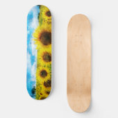 Zonnebloemen Skateboard (Voorkant)
