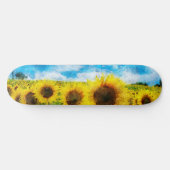 Zonnebloemen Skateboard (Horizontaal)