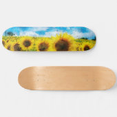 Zonnebloemen Skateboard (Horizontaal)