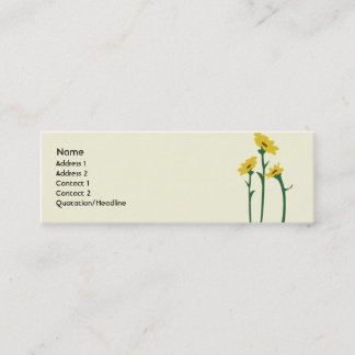 Zonnebloemen - Skinny Mini Visitekaartje