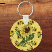  zonnebloemen sleutelhanger (Voorkant)