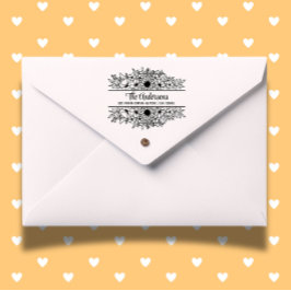 Zonnebloemen split monogram thema 	rubberstempel