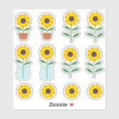 Zonnebloemen Sticker (Vel)