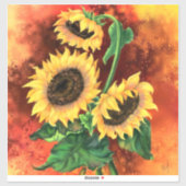Zonnebloemen Sticker (Vel)