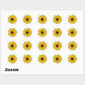 Zonnebloemen Stickers (Vel)