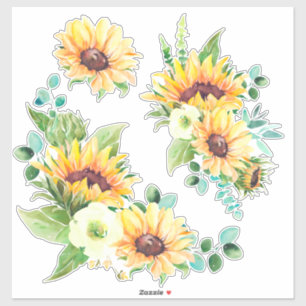 Zonnebloemen Stickers