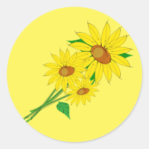 Zonnebloemen Stickers