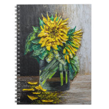 Zonnebloemen Stilleven Acrylschildering