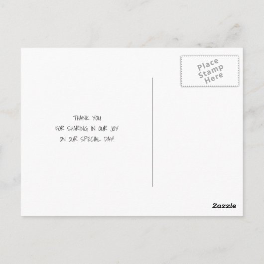 Zonnebloemen String Lights Country Wedding Dank u Briefkaart (Achterkant)