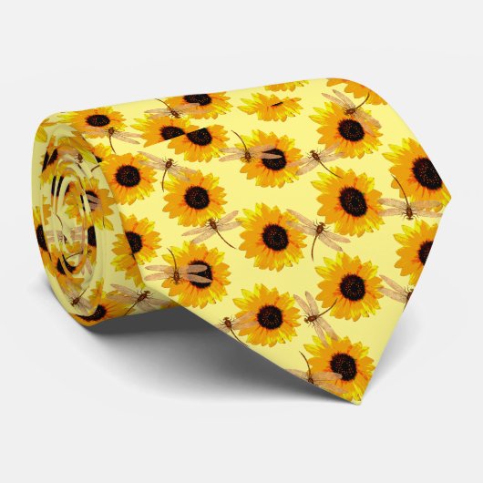 Zonnebloemen, Stropdas (Opgerold)