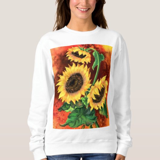 Zonnebloemen Sweatshirt (Voorkant)