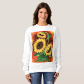 Zonnebloemen Sweatshirt (Voorkant volledig)