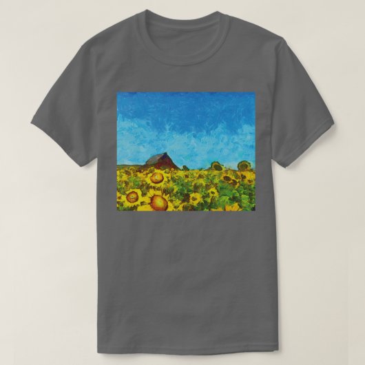 Zonnebloemen T-shirt (Design voorkant)