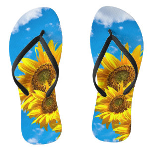 Zonnebloemen Teenslippers