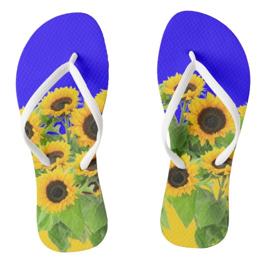 Zonnebloemen Teenslippers (Voetbed)
