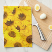 Zonnebloemen Theedoek (Quarter Fold)