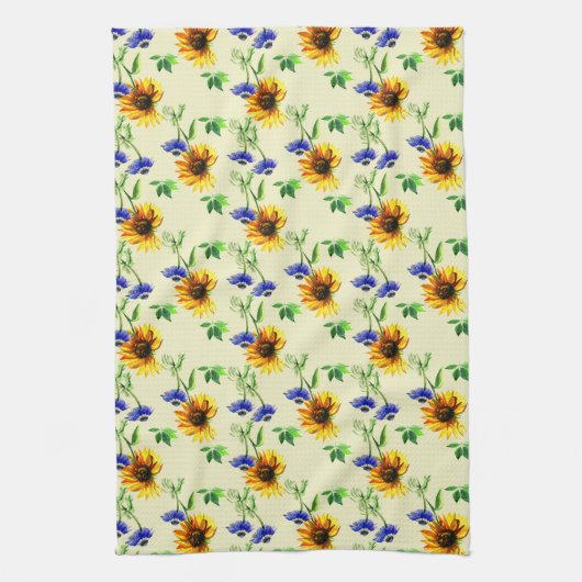 Zonnebloemen Theedoek (Verticaal)