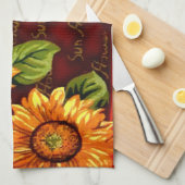 Zonnebloemen Theedoek (Quarter Fold)