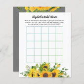 Zonnebloemen Theme Weddenschap Vrijgezellenfeest G (Voorkant / Achterkant)