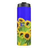 Zonnebloemen Thermische Tumbler Oekraïense vlag kl Thermosbeker (Voorkant)