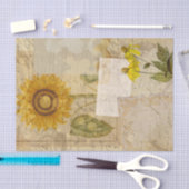  zonnebloemen tissuepapier (Craft)