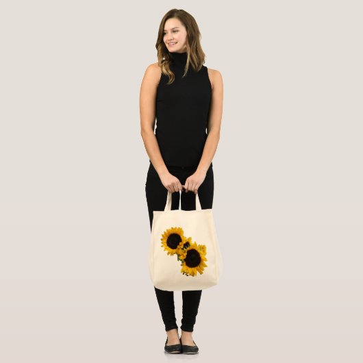 Zonnebloemen Tote Bag (Voorkant (model))