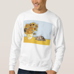 Zonnebloemen - Twee Lapjeskatjes Trui