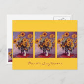 Zonnebloemen van Claude Monet Briefkaart (Voorkant / Achterkant)