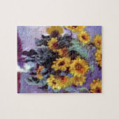 Zonnebloemen van Claude Monet Legpuzzel (Horizontaal)