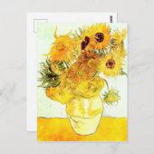 Zonnebloemen - Van Gogh Briefkaart (Voorkant / Achterkant)