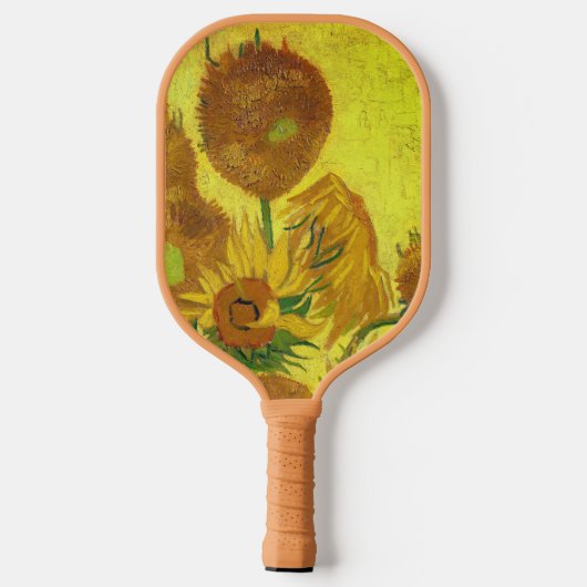 Zonnebloemen (Van Gogh) Pickleball Paddle (Achterkant)