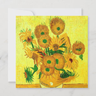 Zonnebloemen van Gogh Save The Date