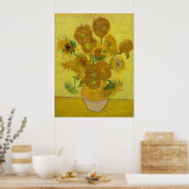 Zonnebloemen van het Poster Vincent van Gogh (Keuken)