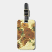 Zonnebloemen van Van Gogh Bagagelabel (Voorkant verticaal)