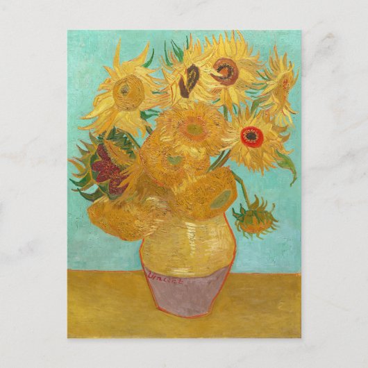 Zonnebloemen van Van Gogh Briefkaart (Voorkant)