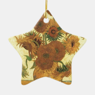 Zonnebloemen van Van Gogh Keramisch Ornament