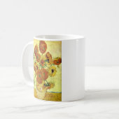 Zonnebloemen van Van Gogh Koffiemok (Voorkant links)