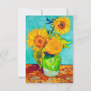 Zonnebloemen van Van Gogh Save The Date