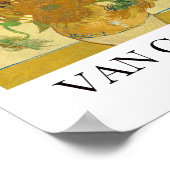 Zonnebloemen van Vicent van Gogh Poster (Hoek)