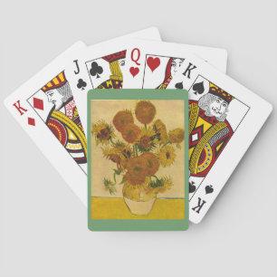 Zonnebloemen van Vincent van Gogh, 1878 Pokerkaarten