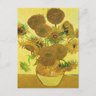Zonnebloemen van Vincent Van Gogh Briefkaart