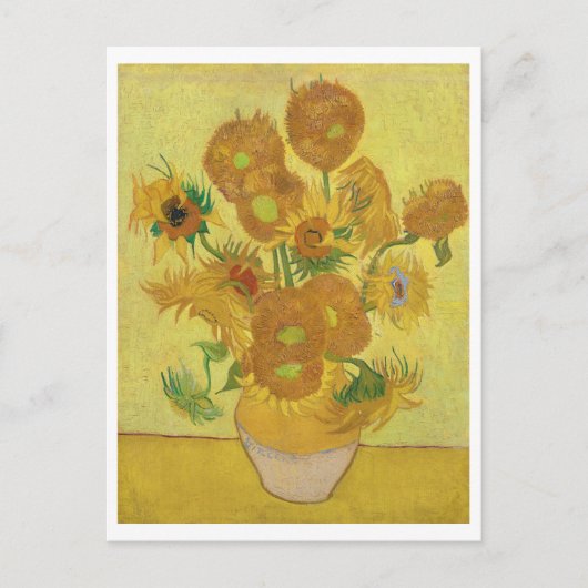 Zonnebloemen van Vincent Van Gogh Briefkaart (Voorkant)