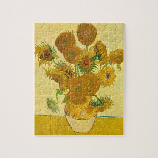 Zonnebloemen van Vincent Van Gogh Legpuzzel (Verticaal)